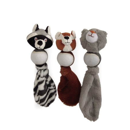 Toy for dogs - mix animals with tennis ball and squeaker