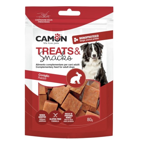 Diced rabbit bites snack
