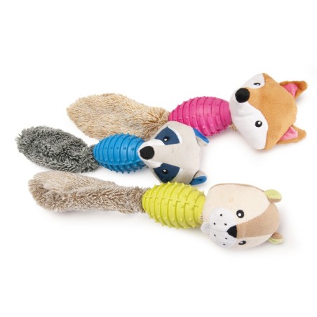 Plush animals with TPR body, squeaker and rustling insert