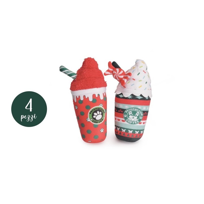 Christmas plush cup for dogs Christmas plush cup for dogs