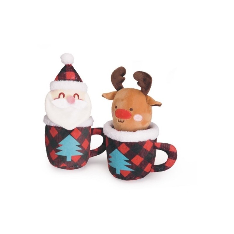 Dog toy - Christmas plush mugs Dog toy - Christmas plush mugs