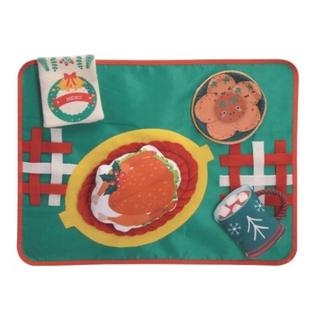 Interactive play carpet for dogs - Christmas Dinner