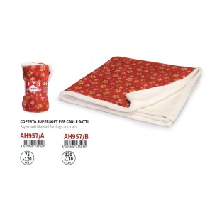Supersoft Christmas blanket for dogs and cats
