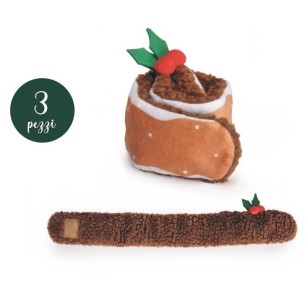 Christmas plush rolled cake for dogs