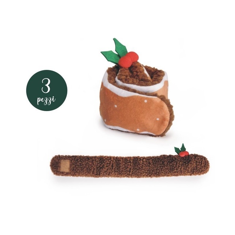 Christmas plush rolled cake for dogs Christmas plush rolled cake for dogs