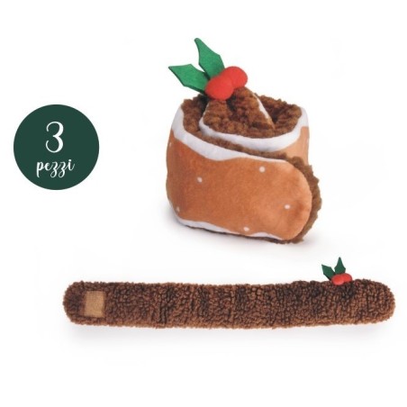 Christmas plush rolled cake for dogs