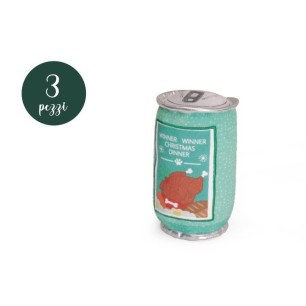 Christmas plush can of beer for dogs
