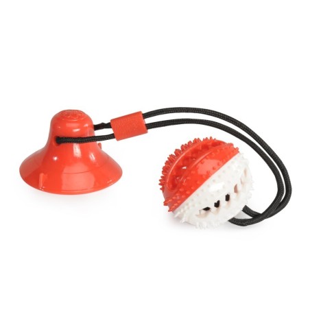 Dog toy - TPR ball with suction cup