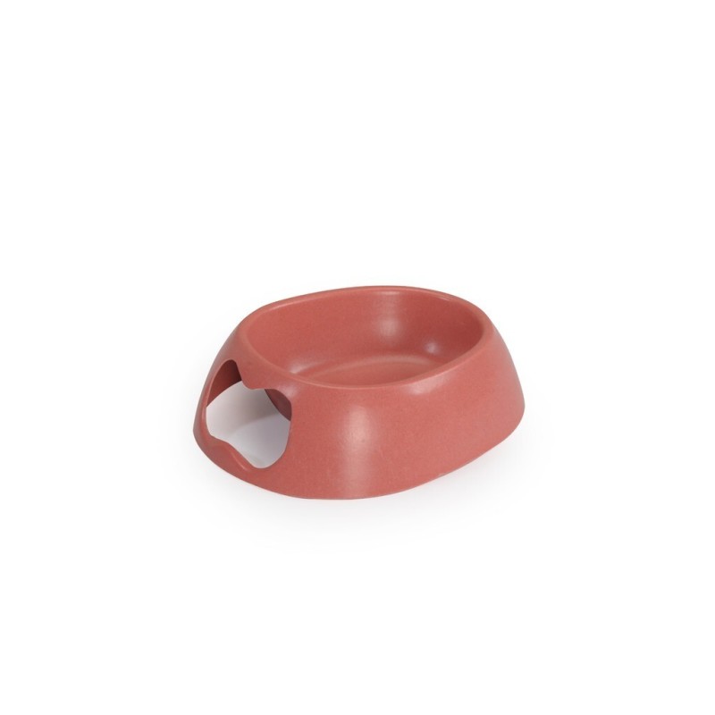 Dog bowl with bamboo and bone-shaped handle Dog bowl with bamboo and bone-shaped handle