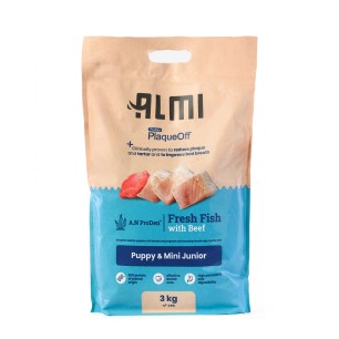 NEW!! Almi Puppy & Mini Junior 3kg PlaqueOff