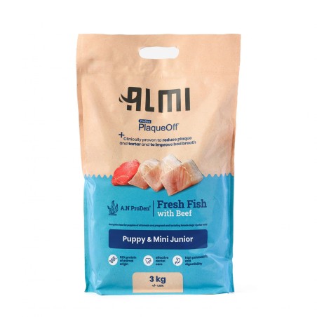 NEW!! Almi Puppy & Mini Junior 3kg PlaqueOff