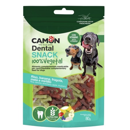 Banana, strawberry, apple and blueberry flavoured rice bones