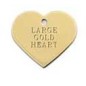 Gold Heart ID Tag Large Gold Heart ID Tag Large