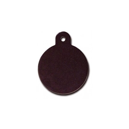 Large Black Circle ID Tag 