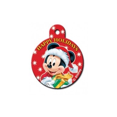 Large Circle ID Tag with Mickey & Gifts 