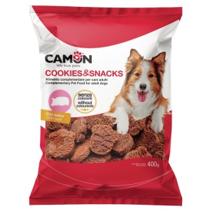 Paw-shaped biscuits with pork