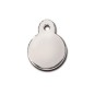 Small Chrome Circle ID Tag Small Chrome Circle ID Tag
