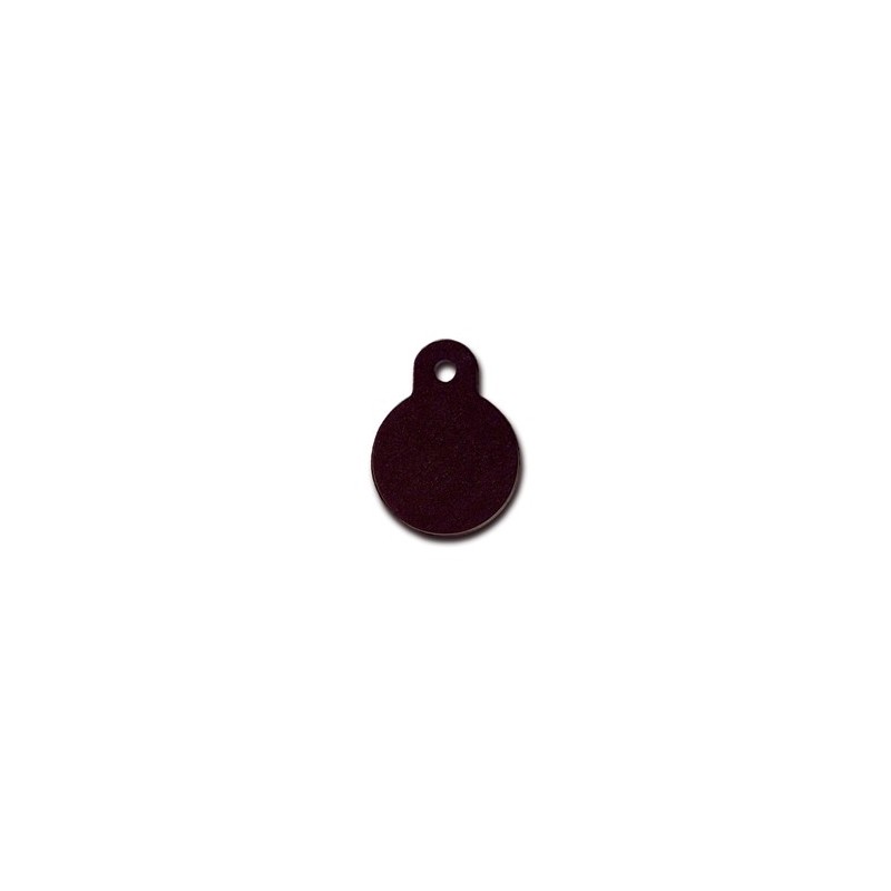 Small Black Circle ID Tag Small Black Circle ID Tag
