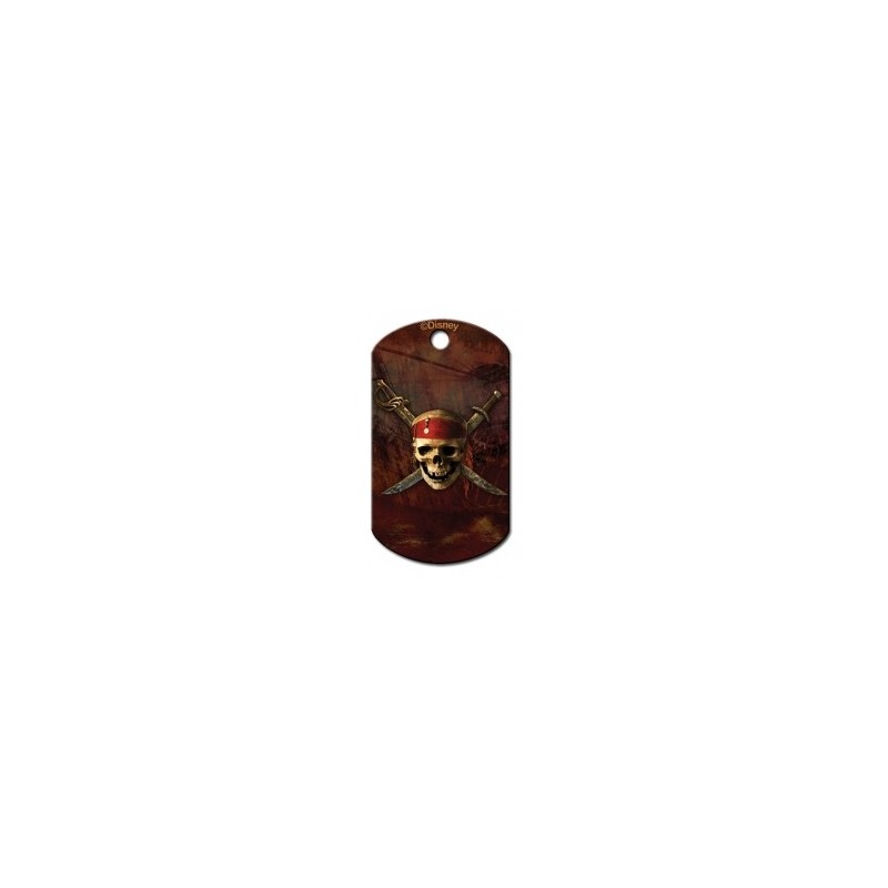 Military ID Tag with Pirates of Caribbean Military ID Tag with Pirates of Caribbean