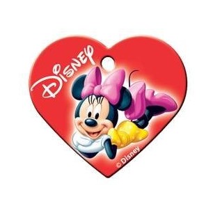 Heart ID Tag Minnie Red Large