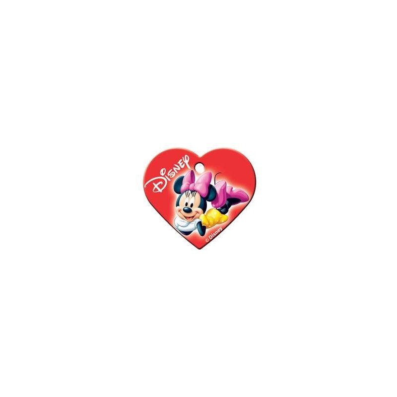 Heart ID Tag Minnie Red Large Heart ID Tag Minnie Red Large