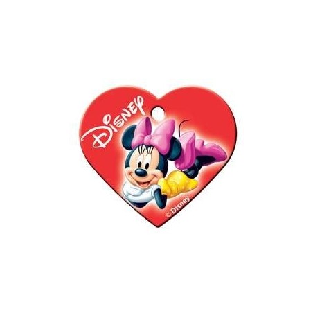 Heart ID Tag Minnie Red Large