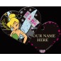 Heart ID Tag Large Tinkerbell Heart ID Tag Large Tinkerbell