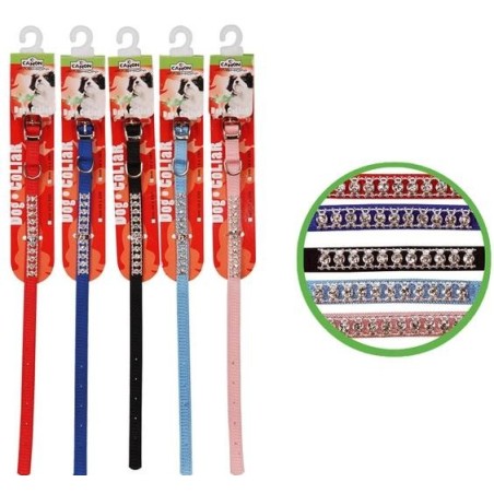 Nylon Collar with Strass 230 mm