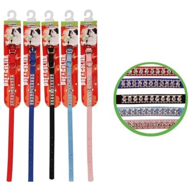 Nylon Collar with Strass 230 mm